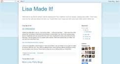 Desktop Screenshot of lisamadeit.blogspot.com