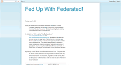 Desktop Screenshot of fedupwithfederated.blogspot.com