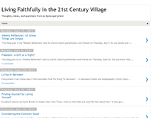 Tablet Screenshot of livingfaithfullyinthevillage.blogspot.com