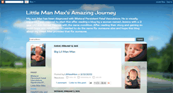Desktop Screenshot of lilmanmaxsjourney.blogspot.com