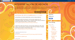Desktop Screenshot of interpretaciondehechos2011.blogspot.com