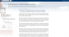 Desktop Screenshot of nationalconsumerwatch.blogspot.com