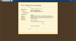 Desktop Screenshot of kccsociology.blogspot.com