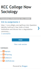 Mobile Screenshot of kccsociology.blogspot.com