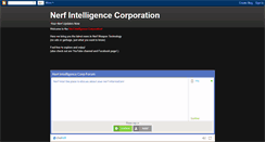 Desktop Screenshot of nerfintelcorp.blogspot.com