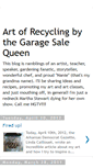 Mobile Screenshot of garagesalequeenart.blogspot.com