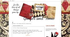 Desktop Screenshot of gingerandtonicvintage.blogspot.com