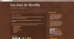 Desktop Screenshot of lesjeuxdemyrtille.blogspot.com