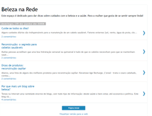 Tablet Screenshot of belezanarede.blogspot.com