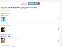 Tablet Screenshot of nayantharahotpics.blogspot.com