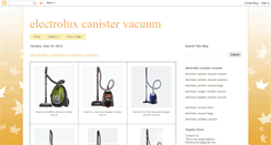 Desktop Screenshot of electrolux-canister-vacuum.blogspot.com