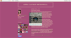 Desktop Screenshot of annalmcdowell.blogspot.com