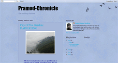 Desktop Screenshot of pramod-chronicle.blogspot.com