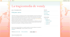 Desktop Screenshot of latragicomediadewendy.blogspot.com