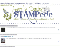 Tablet Screenshot of joansdailystampede.blogspot.com