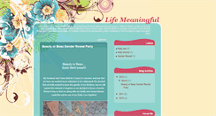 Desktop Screenshot of lifemeaningfulbywhitney.blogspot.com