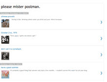 Tablet Screenshot of pleasepleasemisterpostman.blogspot.com