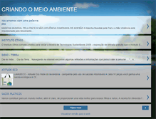 Tablet Screenshot of criandomeioambiente.blogspot.com