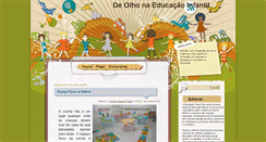 Desktop Screenshot of deolhonaeducacaoinfantil.blogspot.com