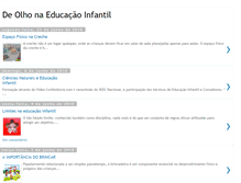 Tablet Screenshot of deolhonaeducacaoinfantil.blogspot.com