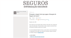 Desktop Screenshot of informacaoseguros.blogspot.com