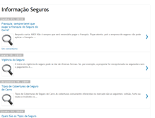 Tablet Screenshot of informacaoseguros.blogspot.com