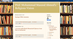 Desktop Screenshot of masoodsreligiousvison.blogspot.com