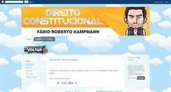 Desktop Screenshot of direitoconstitucional1unc.blogspot.com