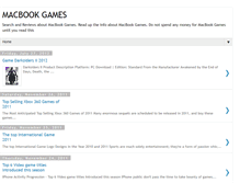 Tablet Screenshot of macbook-games.blogspot.com