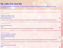 Tablet Screenshot of mylittleoneandme-debolina-raja-gupta.blogspot.com