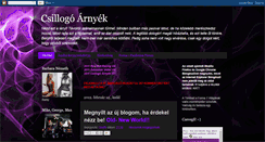 Desktop Screenshot of csillogoarnyek.blogspot.com