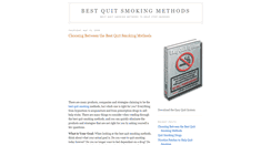 Desktop Screenshot of bestquitsmokingmethods.blogspot.com