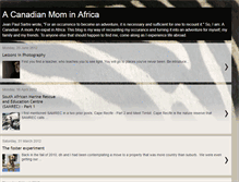 Tablet Screenshot of canadianmominafrica.blogspot.com