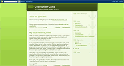 Desktop Screenshot of codeignitercamp.blogspot.com