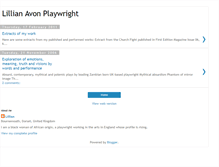 Tablet Screenshot of lillianavonplaywright.blogspot.com