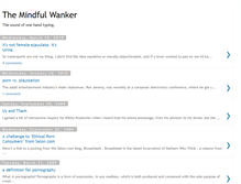 Tablet Screenshot of mindfulwanker.blogspot.com