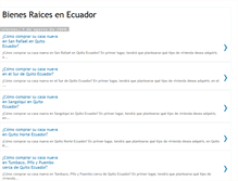 Tablet Screenshot of bienesraicesenecuador.blogspot.com