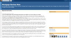 Desktop Screenshot of new-mortgage-review.blogspot.com