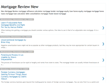 Tablet Screenshot of new-mortgage-review.blogspot.com