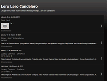 Tablet Screenshot of lero-lero-candelero.blogspot.com