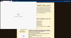 Desktop Screenshot of call2007afl.blogspot.com