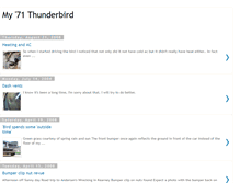 Tablet Screenshot of ford-thunderbird.blogspot.com