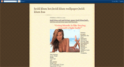 Desktop Screenshot of heidi-klum-picture.blogspot.com