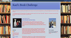 Desktop Screenshot of kaelsbookchallenge.blogspot.com