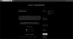 Desktop Screenshot of lustyhousewife.blogspot.com