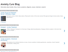 Tablet Screenshot of anxietycure.blogspot.com