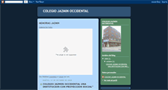 Desktop Screenshot of colegiojazminoccidental.blogspot.com