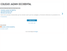 Tablet Screenshot of colegiojazminoccidental.blogspot.com