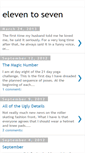 Mobile Screenshot of eleventoseven.blogspot.com