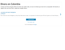 Tablet Screenshot of dineroencolombia.blogspot.com